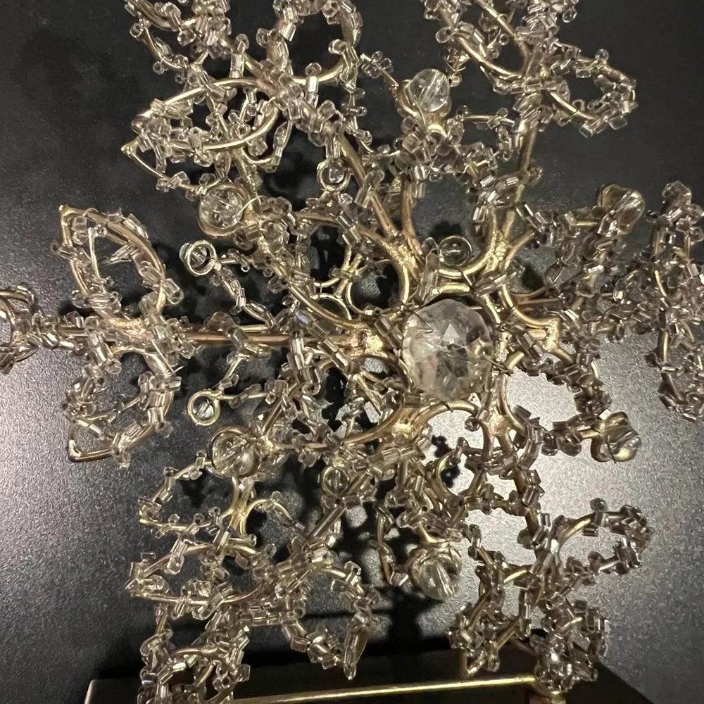 Anthropologie Holiday Beaded stocking holder. set of two - Picture 3 of 5